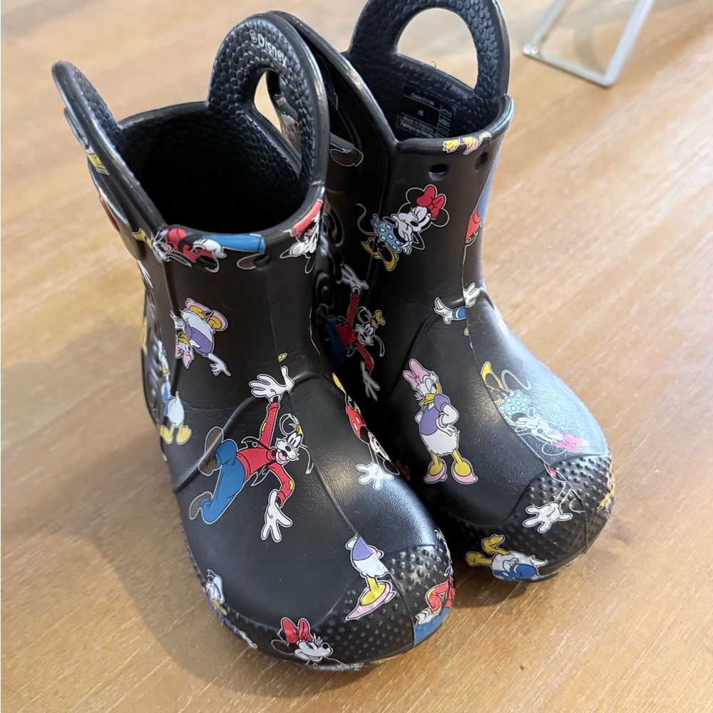 Disney Kids Black Character Rain Boots